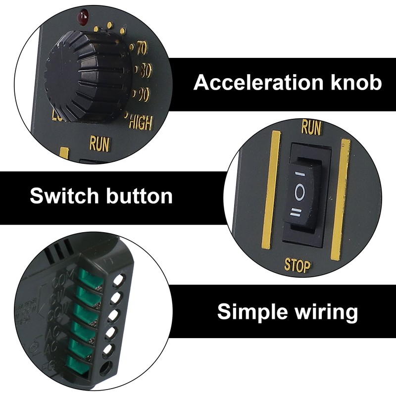 AC Motor Speed Controller Mini Speed Regulator with CW CCW