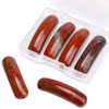 BEADIA - abalorio de piedra roja curvadas naturales de 36
