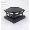 Ntertainment House 8 Pack Black Solar Post Cap Lights with