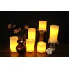 Eldnacele LED Flameless Flickering Candles Optical Fiber Wick with 10-Key