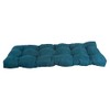 Blazing Needles Microsuede Tufted Bench Cushion, 46" x 19", Teal