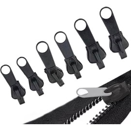 Fix Zippers | 6 Removable Zipper Repair Reusable, Convenient Head Replacement, 6 Fixed Head Repair Kit, Metal Fixing Slider Repair Instant Can Remove Head Slider Replacement Parts. Durable pull