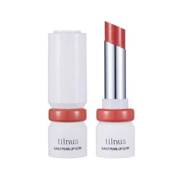 tilnus Sunlight Pearl Lip Glow 03 Peach Aurora Calm Baby