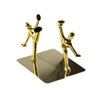 Stainless Steel Kung Fu Man Book Ends Heavy Duty Bookend