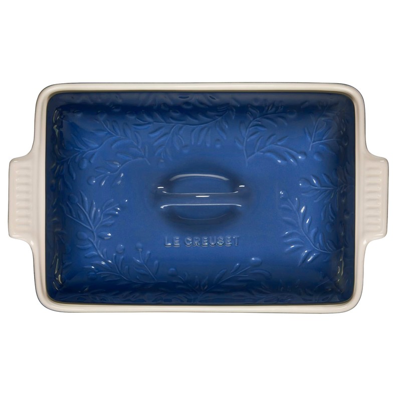 Le Creuset Olive Branch Collection Stoneware Heritage Covered Rectangular Casserole,