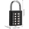 Combination Lock, 10 Digits Push Button Padlock Luggage Lock Gym