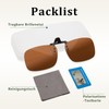 Epavouos Clip-On Polarised Sunglasses, UV400 Protection, Ideal for All Outdoor