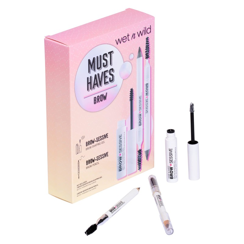 Wet n Wild Kit de cejas imprescindible, lápices de cejas,