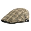 YAMEIZE Retro Plaid Men's Flat Cap - Hat Baker Boy