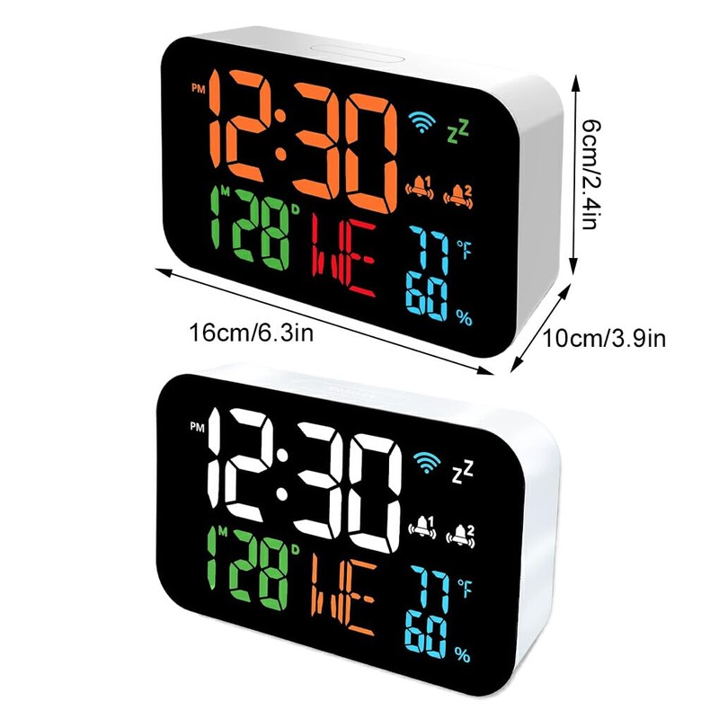LED Display Intelligent Thermometer Hygrometer with Digital Screen for Remote