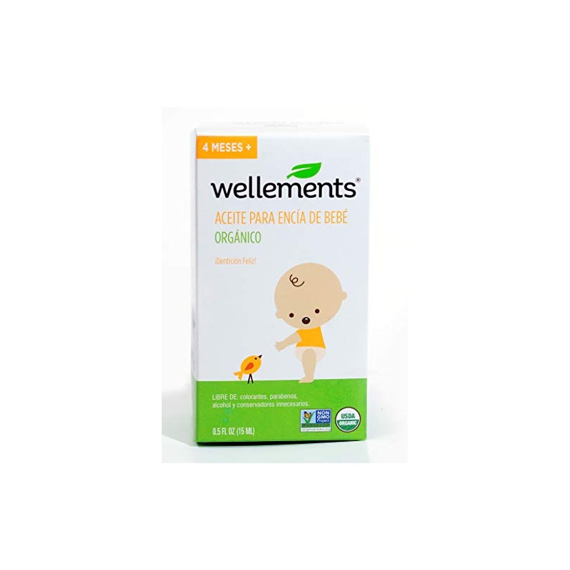 Wellements Aceite Para Encía de Bebé Orgánico/Baby Tooth Oil/Dentición 15
