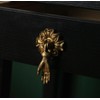 Fyne-Finds Gold Brass Metal Drawer Door Pulls Hand Shaped Victorian
