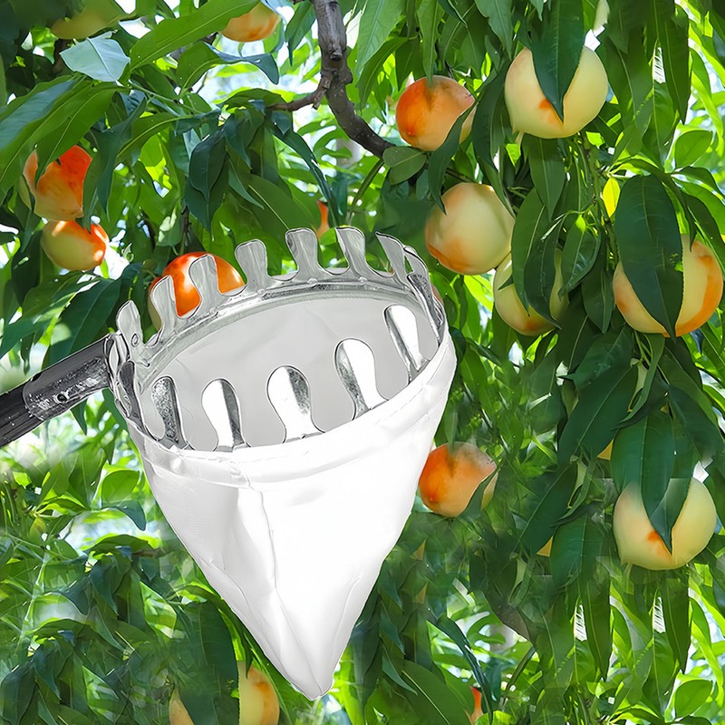 Fruit Picker Length Adjustable Stainless Steel Lemon Orange Pear Picker