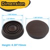 suiwotin 4pcs 1.5" Caster Cups, Rubber Furniture Coasters, Round Furniture