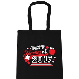 Hippowarehouse Best Teacher Of- CUSTOMISED Choose Your Year Tote Shopping Gym Beach Bag 42cm x38cm, 10 litres