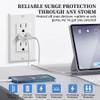 HANIVERSE 2-Port Type A USB Outlet, 15 Amp Receptacle Plug,
