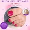 240pc Press on Toenails Women Fake Toe Nails with Glue