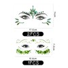 Set of 2 rhinestone face and glitter pink face, shiny
