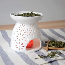 Hwagui Tea Aroma Air Freshener Aroma Burner Tea Incense Burner Ceramic Hollow Carving Craft Aroma Furnace
