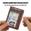 Slim RFID Blocking Card Holder Minimalist Leather Front Pocket Wallet