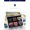 HISDERN TA5-01S Set of 5 Ties and Pocket Squares for