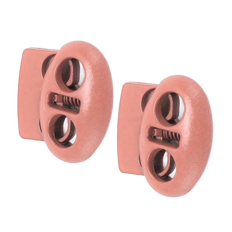 30Pcs Metal Cord Locks Double Hole Zinc Alloy Durable Light