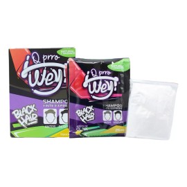 ¡Q Prro Wey! Tinte Shampoo Express, Cabello Negro, Orgánico/natural 10pzs