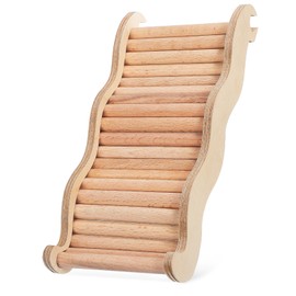 CORHAD Hamster Ladder Reptile Bridge Wave Climbing Toy for Hamsters Bearded Dragons and Pets Natural Construction Easy Installation Space-Saving Design