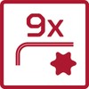 GEDORE Red R36401009 Allen Key Set Torx T10 - T50,