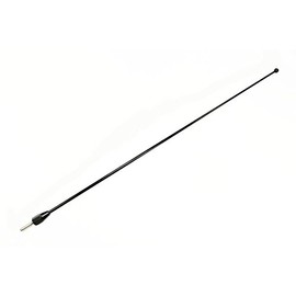 AntennaMastsRus - 7 Inch Black Short Antenna is Compatible with Honda Goldwing GL1800 (2001-2018) - Spiral Wind Noise Cancellation - Spring Steel Construction - Stainless Steel Threading