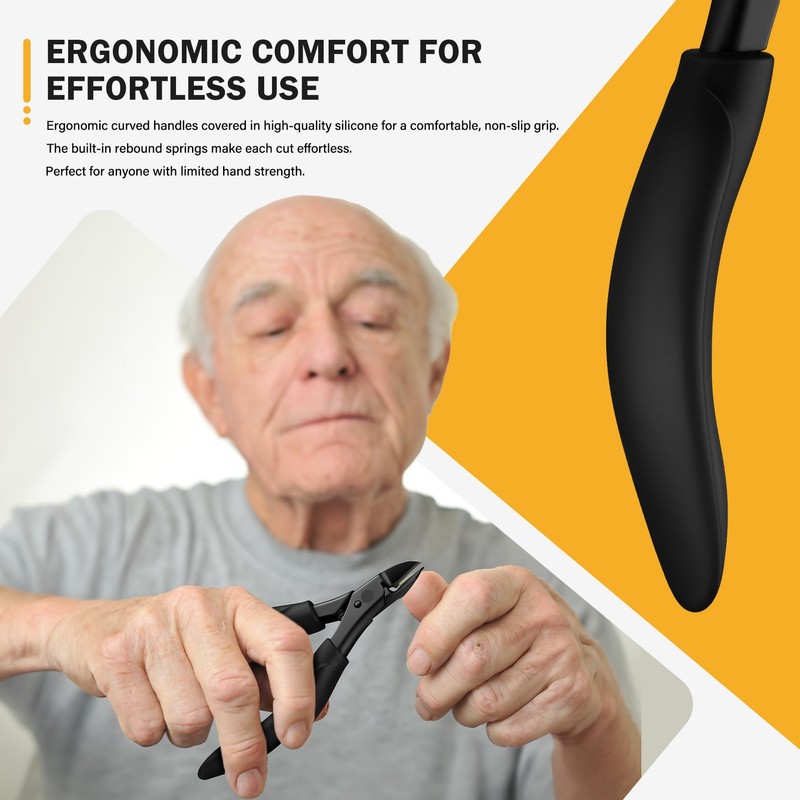 BEZOX Toe Nail Clippers for Thick Toenails for Seniors –