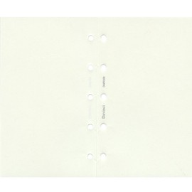 Da Vinci DMR328 Personal Organizer Refill, Mini, 5-Hole Size, Blank Notebook