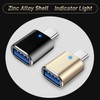 𝐔𝐩𝐠𝐫𝐚𝐝𝐞𝐝 USB C to USB Adapter 4 Pack, Type C