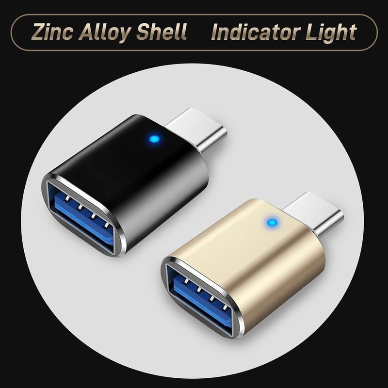 𝐔𝐩𝐠𝐫𝐚𝐝𝐞𝐝 USB C to USB Adapter 4 Pack, Type C