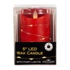 Kurt S. Adler Battery-Operated Flicker Flame Red Fairy Lights Candles,