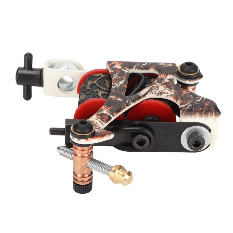 Coil Tattoo Machine Professional Iron Frame 10 Wraps Coil Liner