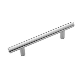 Door Pull Satin Nickel & Stainless Steel - 96 mm