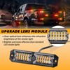 ELECHOI 8pcs 12-LED Emergency Strobe Light Ultra Slim Grille Flashing