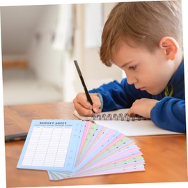 jojofuny 4sets Savings Challenge Binder Cash Tracking Sheets Portable Replacement for Budgeting Financial Habits Development for Go Saving Challenges 48sheets*4