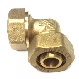 GASFLEX . gas Flex 1" ELBOW BRASS FITTING for gasFlex piping system 2025 pipe