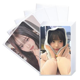 100 Pcs Kpop Photocard Sleeves, Ultra Thickness 200 Microns CPP Card Protector Holder for 3 inch Polaroid Standard Kpop Album Photo and Trading Cards, PVC Free and Acid-Free (58 x 89mm)