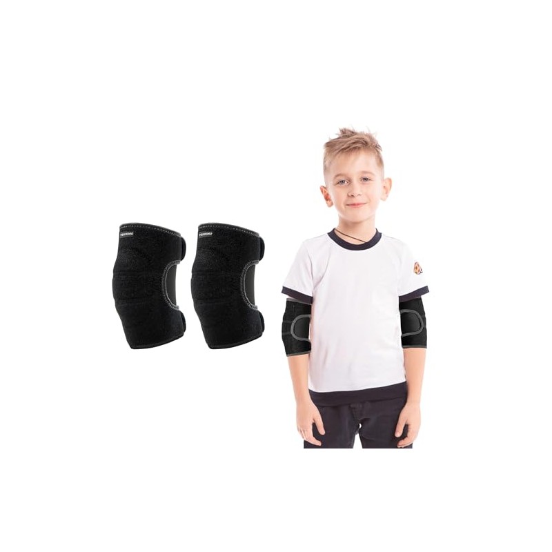 Codera para niños, protector de codo deportivo ajustable, transpirable, con