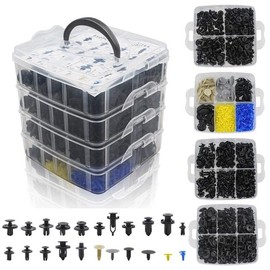 Tuqiang 650 Pieces Car Mounting Clips, Universal Door Trim Mounting Clips, Bumpers, Plastic Clips Set, Car Body Trim Clips with Mounting Clips, Kit, Plastic Rivet with Disassembly