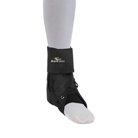 Lace Up Ankle Brace with Figure 8 Strapping - Compression Stabilizer Support & Leg Splint for Sprained, Rolled, Acute Ankle Injuries by Brace Direct