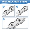 Duplex Clamp Rope Connector M4 Wire Rope Clamp 12 Pieces