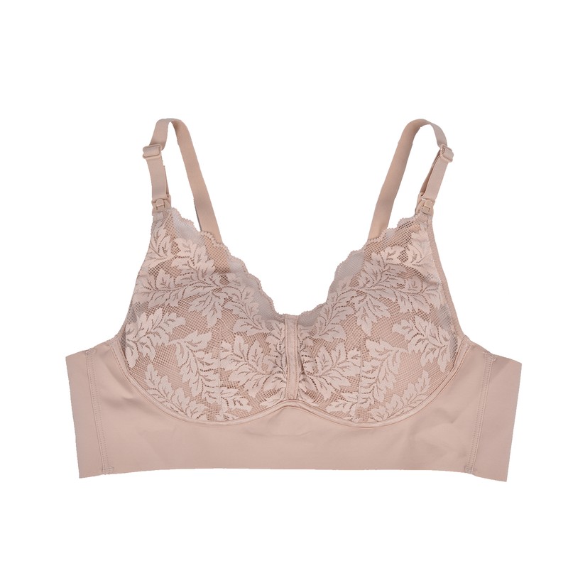 Pregnant Women Lactation Lace Underwear Front Closure Wire Free Thin