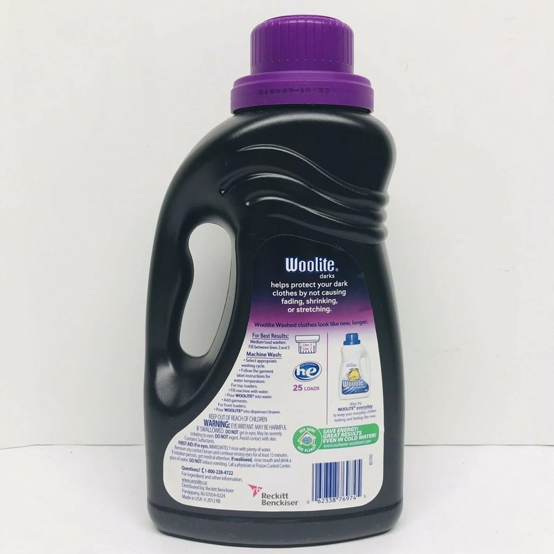 Woolite Dark Care Laundry Detergent, Midnight Breeze Scent, 50 oz/