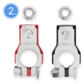 Aoerzn Premium Battery Terminal Connectors for Nissan, Positive and Negative 1 pair, Good Contact, Corrosion Resistance, Fits For 243407F000 243407F001