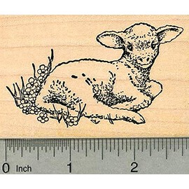 Lamb Rubber Stamp, Easter Series, Spring Theme