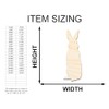 Unfinished Wood Standing Bunny Shape Easter Spring Garden Craft up